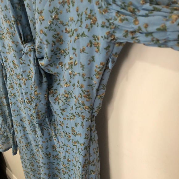 Boho Blue Floral Dress - Picture 5 of 5